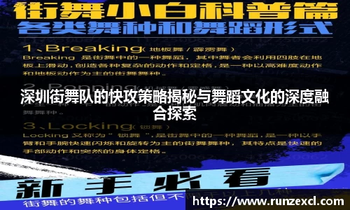 深圳街舞队的快攻策略揭秘与舞蹈文化的深度融合探索